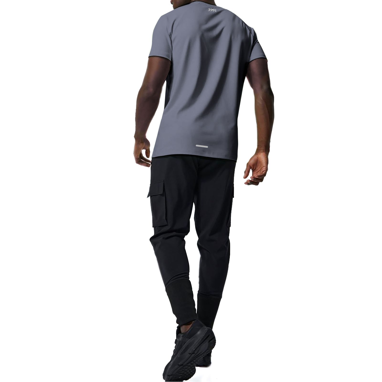 تی شرت  آستین کوتاه ورزشی مردانه نوزده نودیک مدل TS1970 GG -  - 3