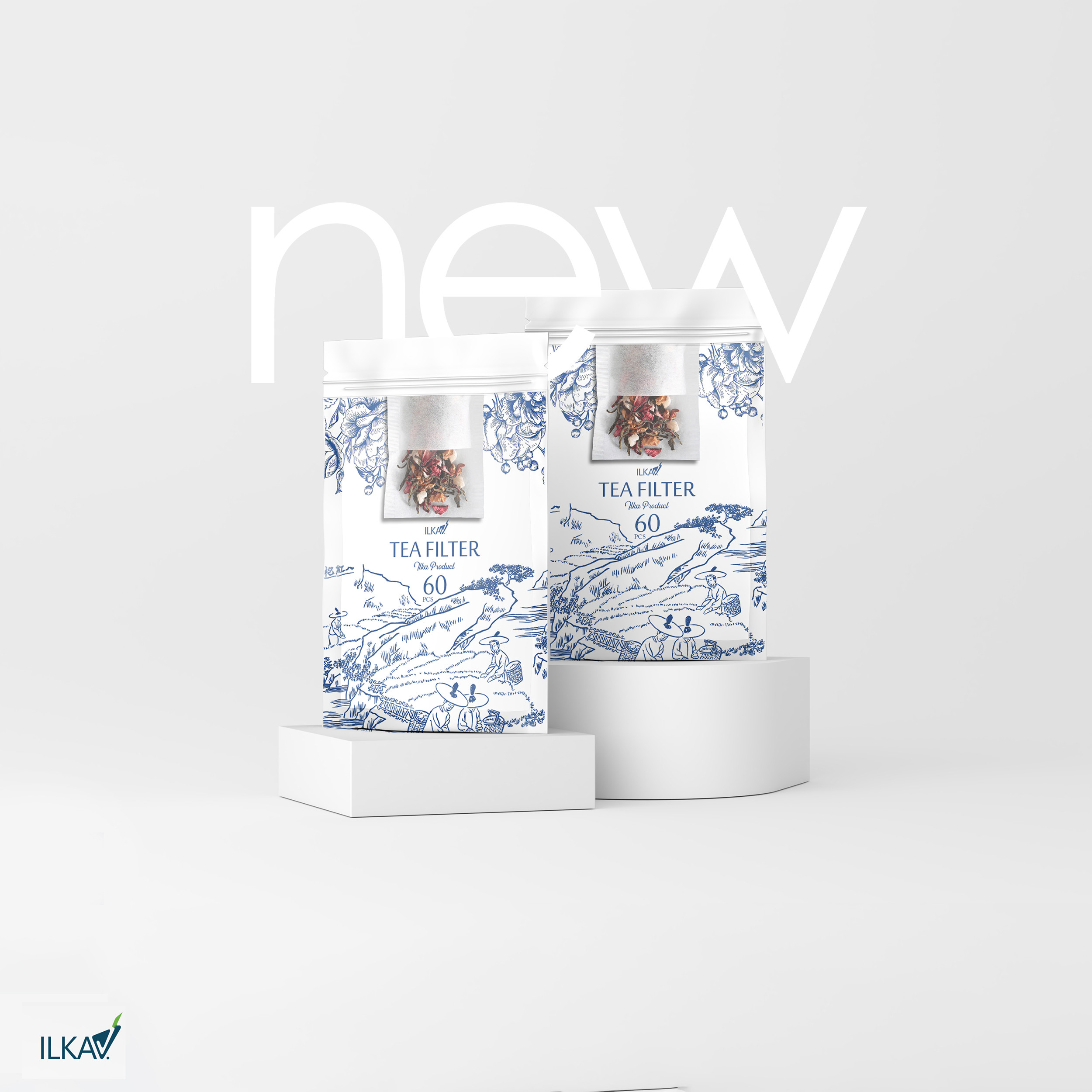 فیلتر چای ایلکا مدل اقتصادی شش بسته 60 عددی