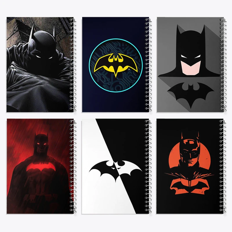 دفتر نقاشی 50 برگ خندالو طرح بتمن (Batman) کد 749 مجموعه 6 عددی