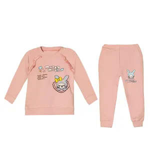 ست سویشرت و شلوار دخترانه مدل رگلان 26