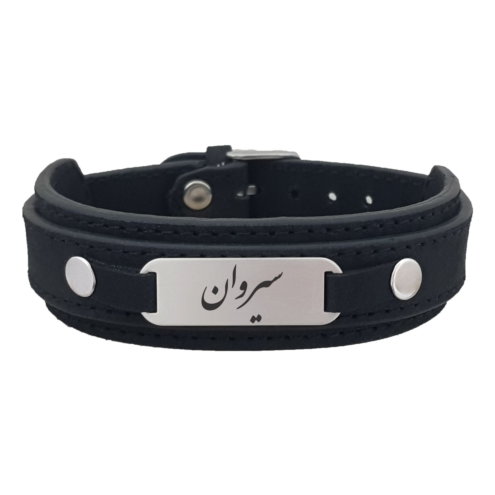 دستبند نقره مردانه ترمه ۱ مدل سیروان کد Dcsf0108 -  - 1