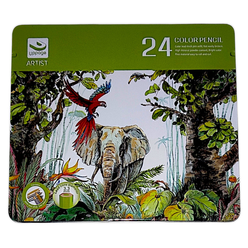 مداد رنگی 24 رنگ آپیج مدل حیوانات کد 2424