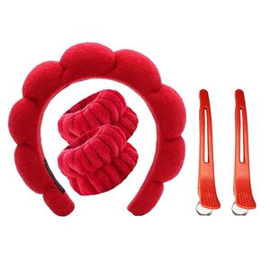 هدبند آرایشی مدل  بیوتی به همراه مچ بند و گیره نگهدارنده مو بسته ۵ عددی