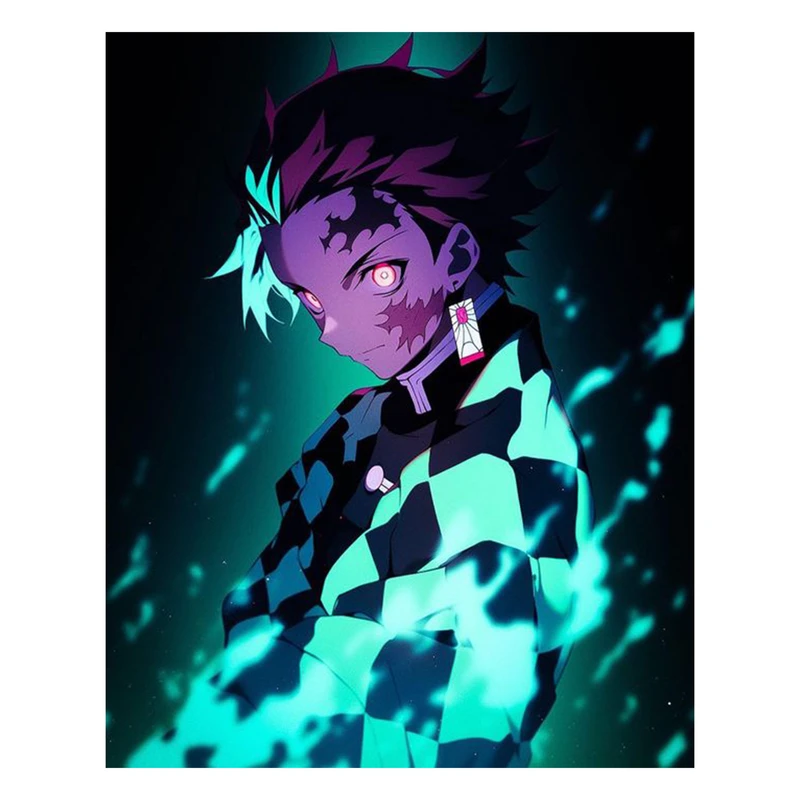 استیکر لپ تاپ و موبایل مدل انیمه طرح شیطان کش کامادو تانجیرو demon slayer kamado tanjiro کد 291