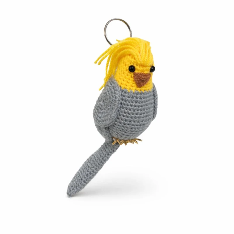 جاکلیدی دستی بافتنی مدل عروس هلندی کد 04