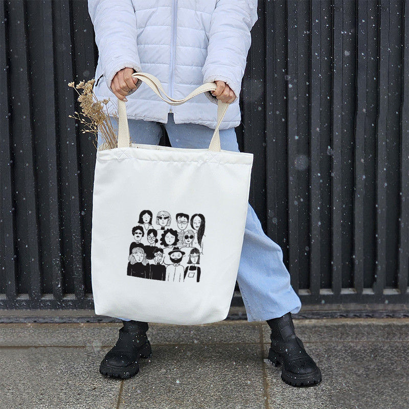 ساک خرید خندالو مدل مردم شاد کد 8564