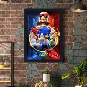 تابلو کودک مدل بکلایت طرح بازی sonic