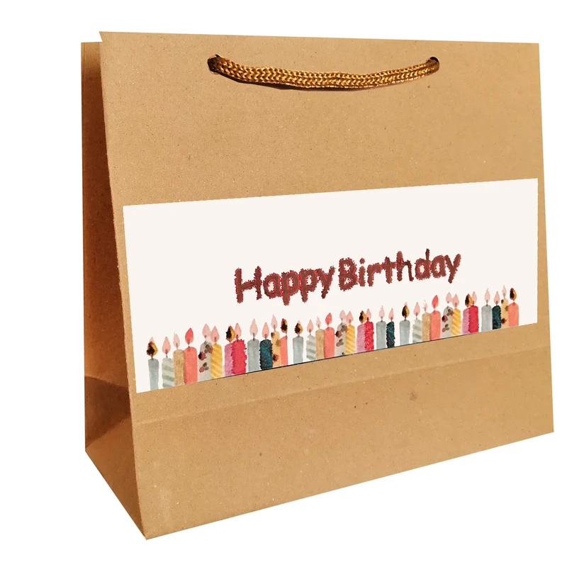 پاکت هدیه مدل Happy birthday مجموعه 10 عددی