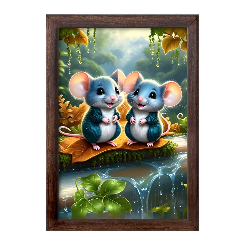تابلو خندالو طرح موش های بامزه کد F6760