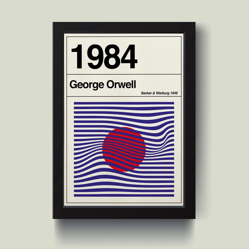 تابلو مدل 1984 poster کدS1614-b