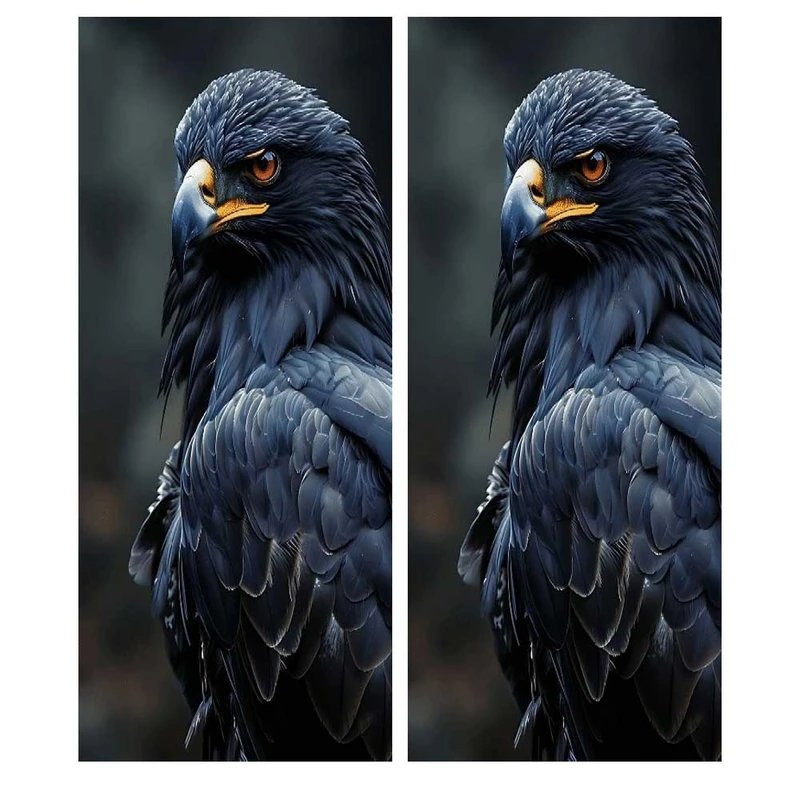 برچسب ستون خودرو طرح پرنده کد BS059 بسته دو عددی