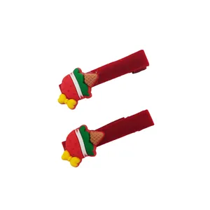 گیره مو دخترانه مدل هندوانه یلدایی کد 077 بسته دو عددی