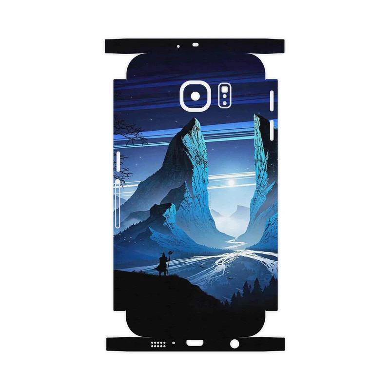 برچسب پوششی ماهوت مدل Blue Mountains Digital Art-FullSkin مناسب برای گوشی موبایل سامسونگ Galaxy S6