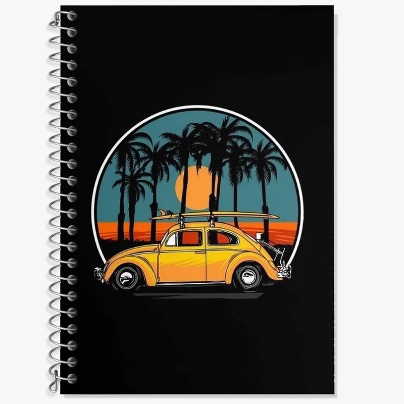 دفتر زبان 50 برگ خندالو مدل دو خط طرح کمپینگ کد 26049