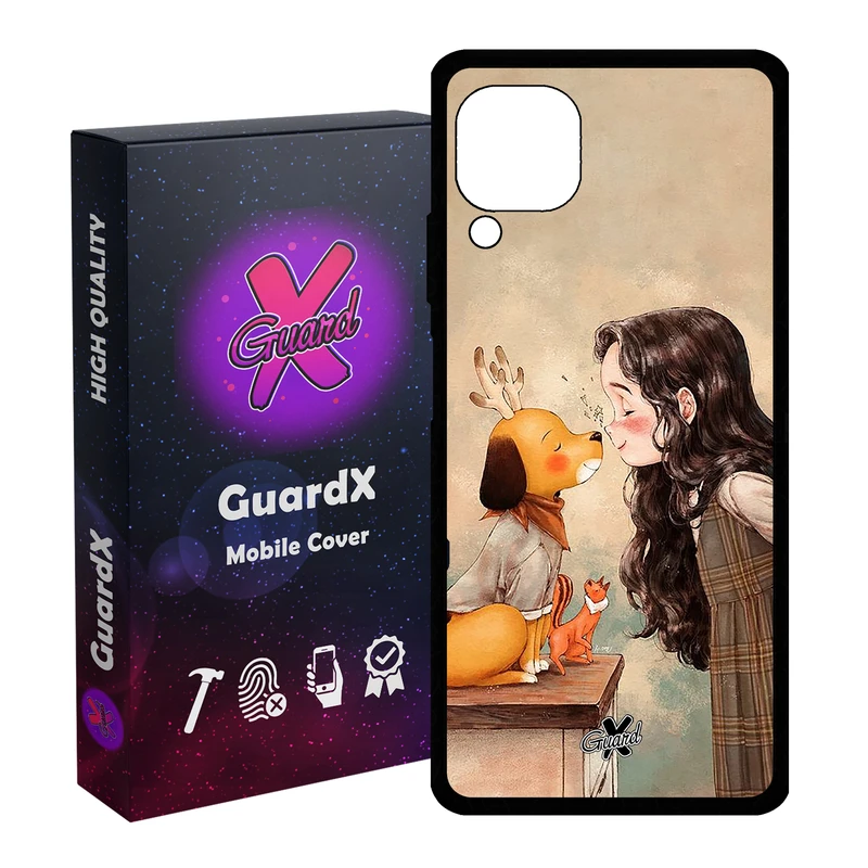 کاور گارد ایکس طرح Girl مدل Glass10323 مناسب برای گوشی موبایل هوآوی Nova 7i / Nova 6 SE / P40 Lite