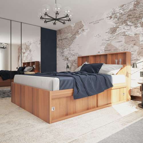 تخت خواب دو نفره مدل FH298 سایز 160x200 سانتی متر