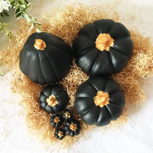 میوه تزئینی مدل  کدو تنبل پاییزی کد 647 مجموعه 8 عددی