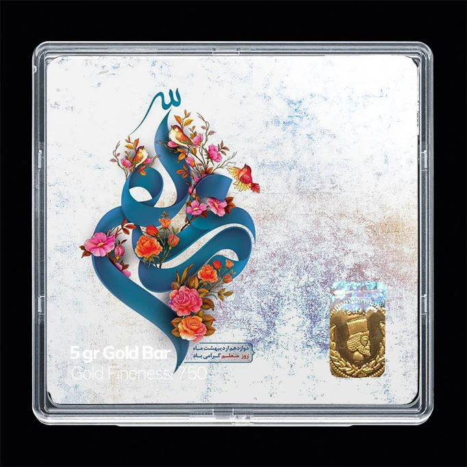 سکه گرمی طلا 18 عیار مدوپد مدل روز معلم کد SG11703 