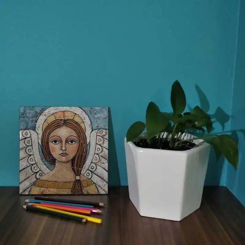 کاشی طرح فرشته مدل لوحی BDT93