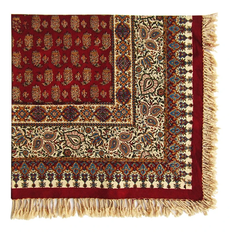رومیزی قلمکار طرح سنتی چهارنفره کد 100-3