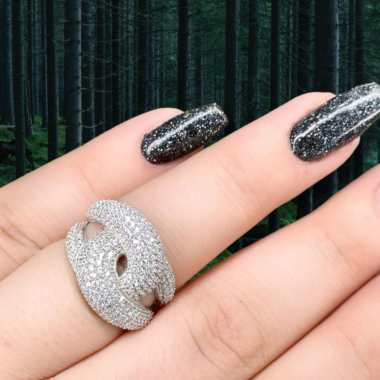 انگشتر نقره زنانه مدل پاپیون 0104 انگشتر نقره زنانه مدل پاپیون 0104