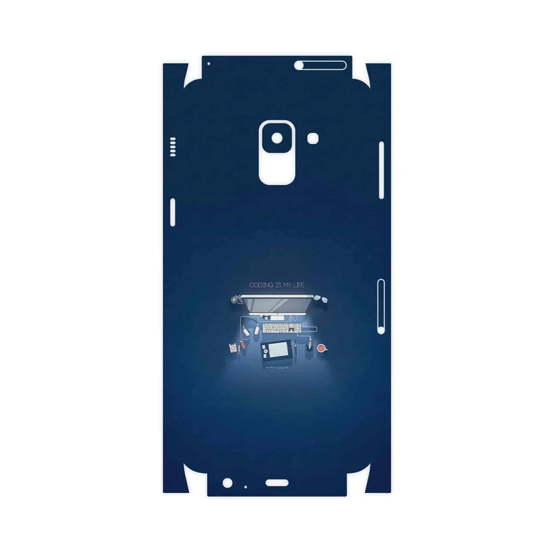 برچسب پوششی ماهوت مدل Programming 3-FullSkin مناسب برای گوشی موبایل سامسونگ Galaxy A8 2018