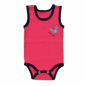 بادی آستین کوتاه نوزادی مدل پروانه کد 4001