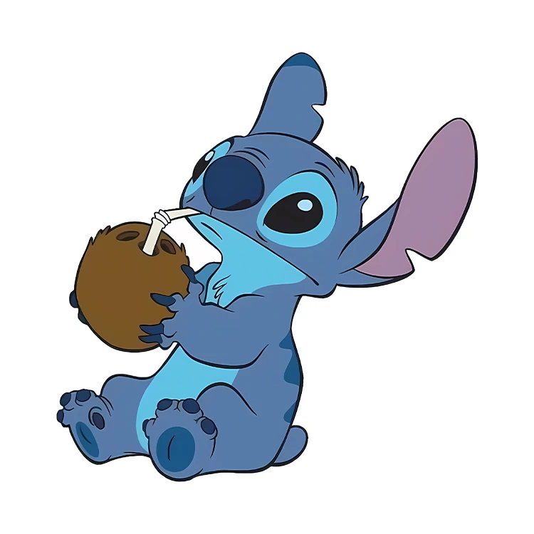 استیکر پارچه و لباس پاد آفرین مدل کارتونی استیچ کیوت بامزه کد S3969