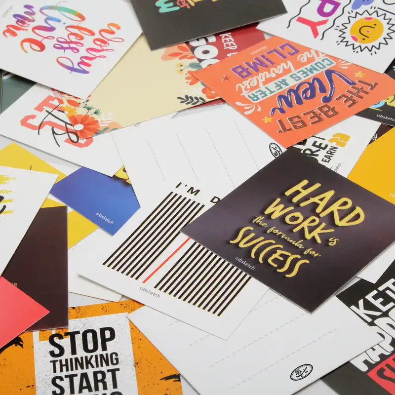 کارت پستال انتشارات سیبان مدل انگیزشی مجموعه 30 عددی