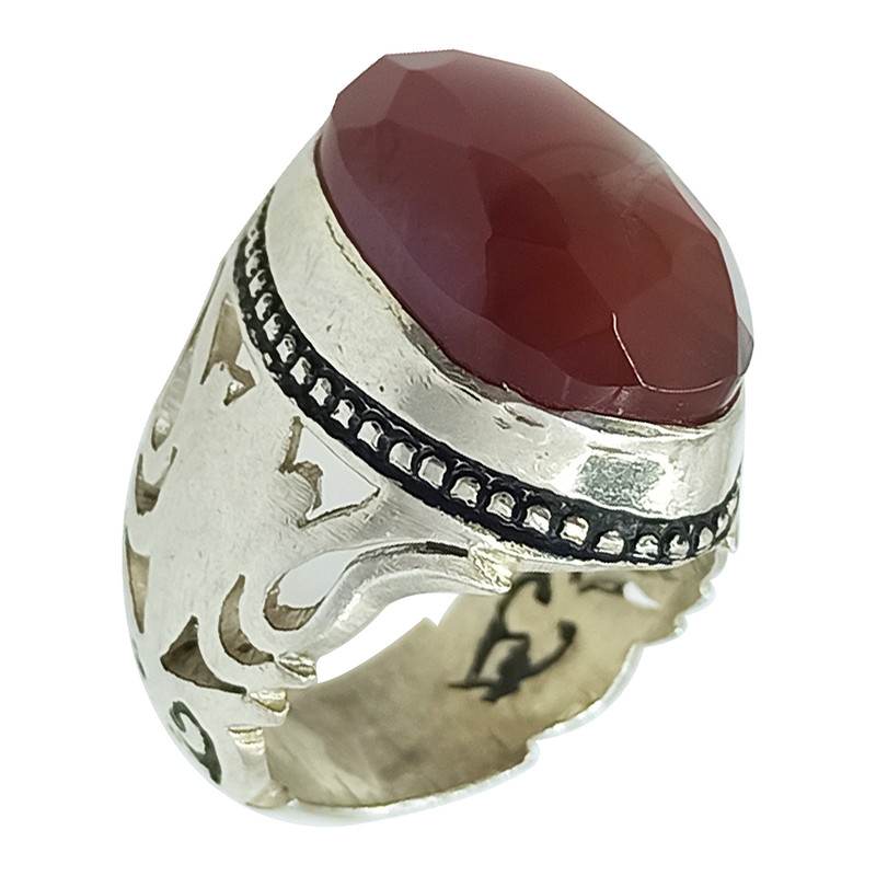 انگشتر نقره مردانه سلین کالا مدل عقیق کد ce-As209