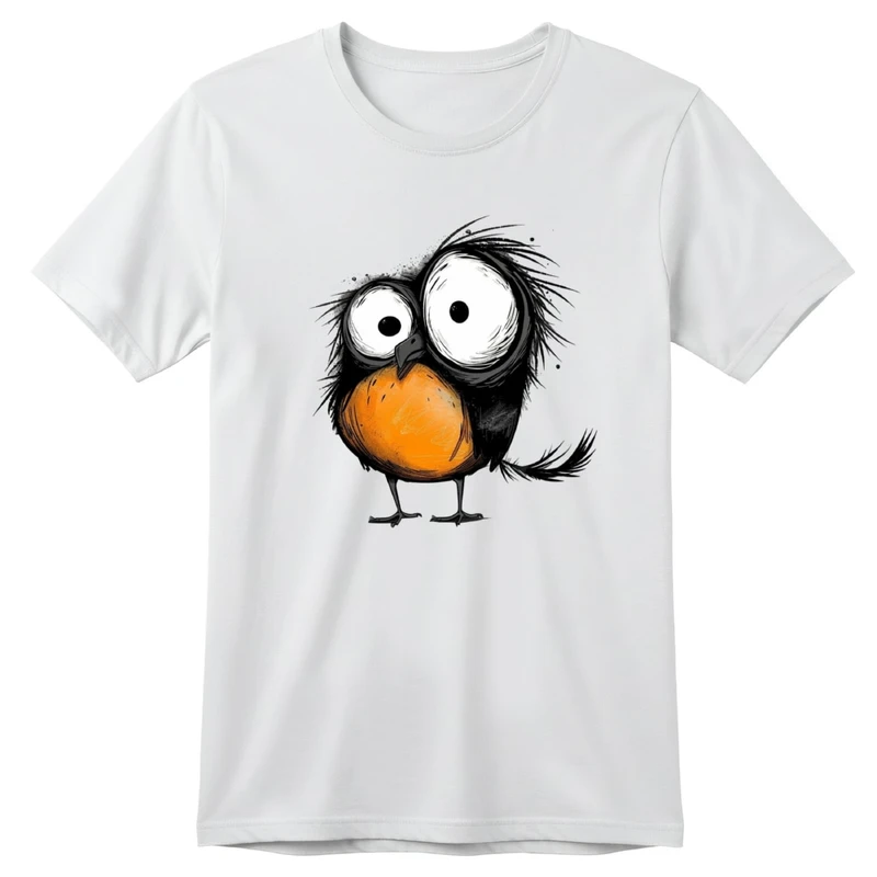 تی‌شرت آستین کوتاه یقه گرد بچگانه مدل جوجه کوچولو کد v2