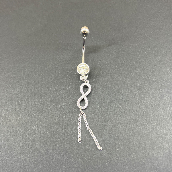 پیرسینگ نقره زنانه مدل بینهایت اسپرت کد 596322