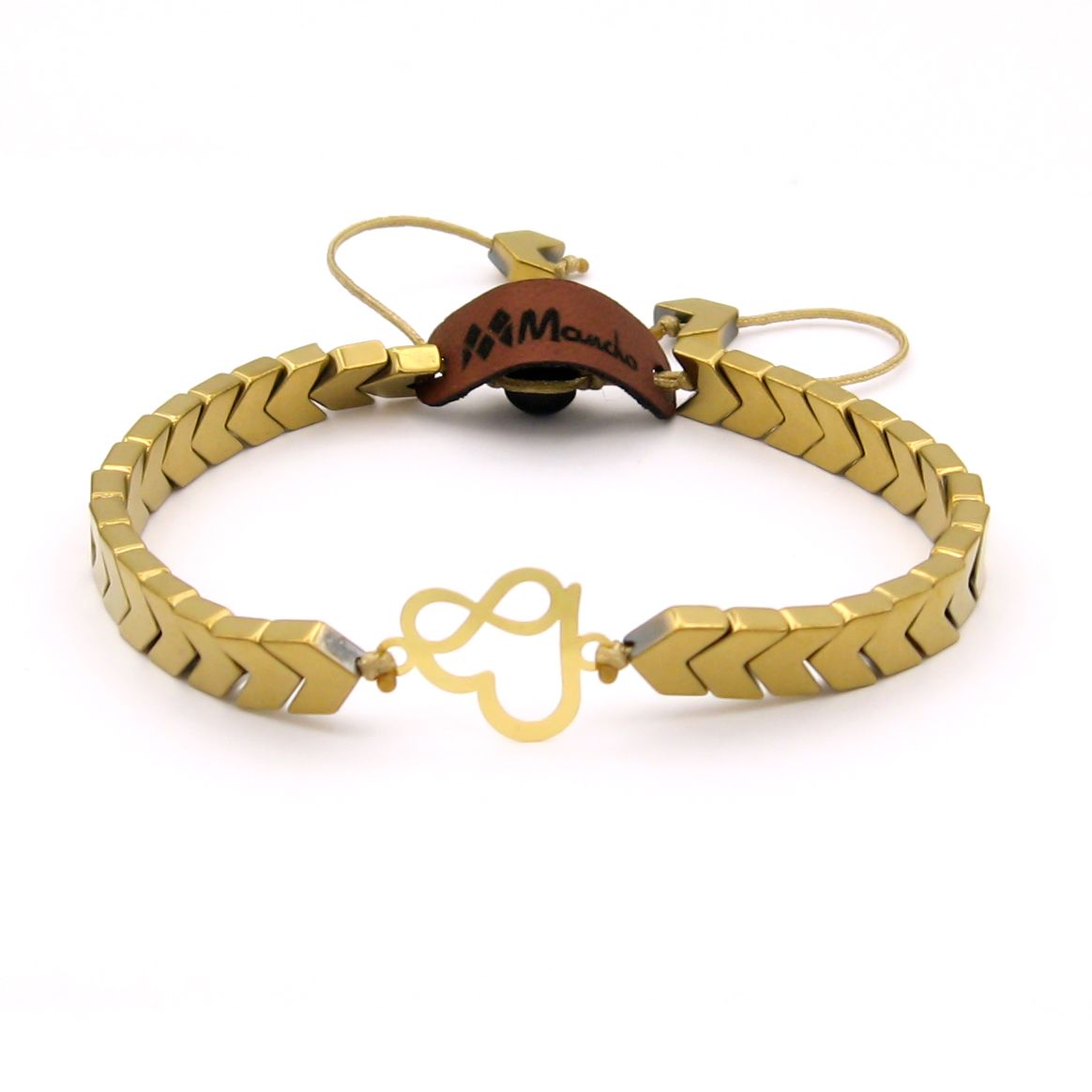 دستبند طلا 18 عیار زنانه مانچو مدل bfg249 -  - 4
