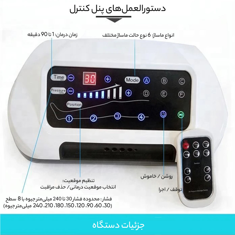 ماساژور برقی وی-ریهاب مدل VU-NIPC02