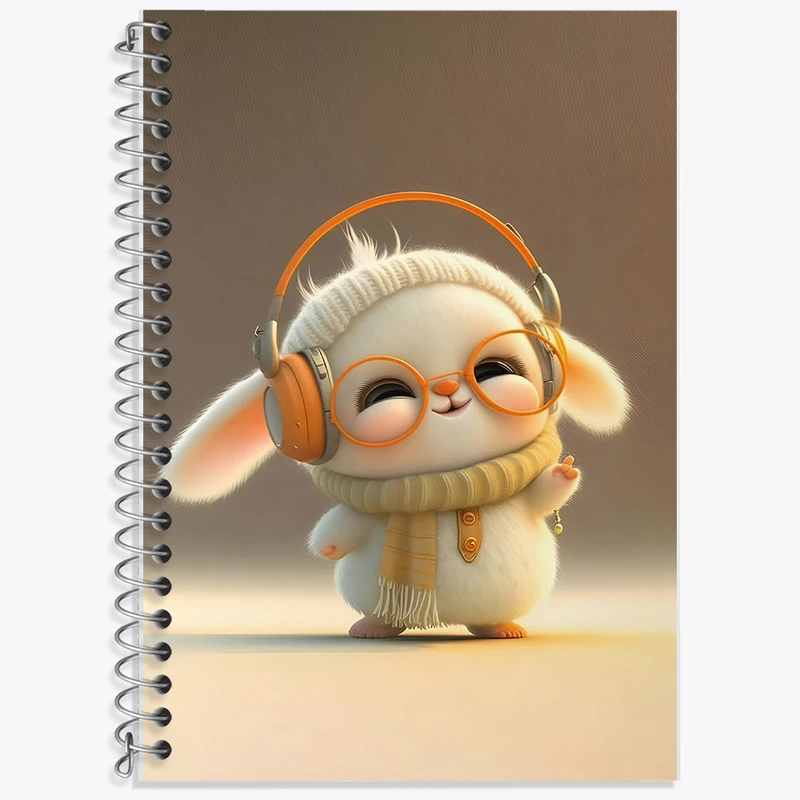 دفتر نت موسیقی 50 برگ خندالو طرح خرگوش کیوت کد F6299