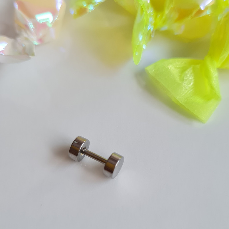 پیرسینگ گوش مدل دایره تخت پیرسینگ گوش مدل دایره تخت