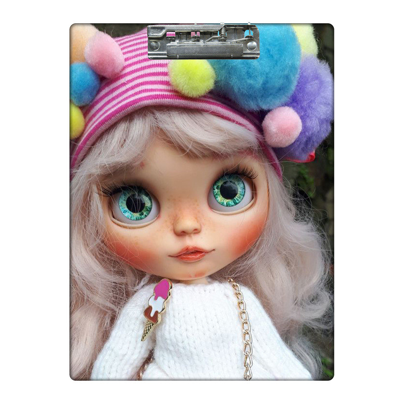 تخته شاسی طرح دختر عروسکی و پوم پوم کد  7333320 سایز A4