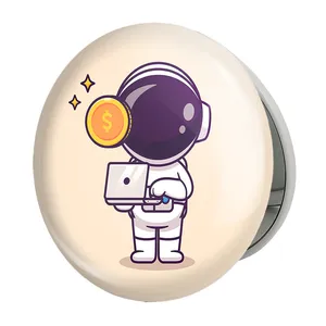 آینه جیبی خندالو طرح فضانورد مدل تاشو کد 25074 