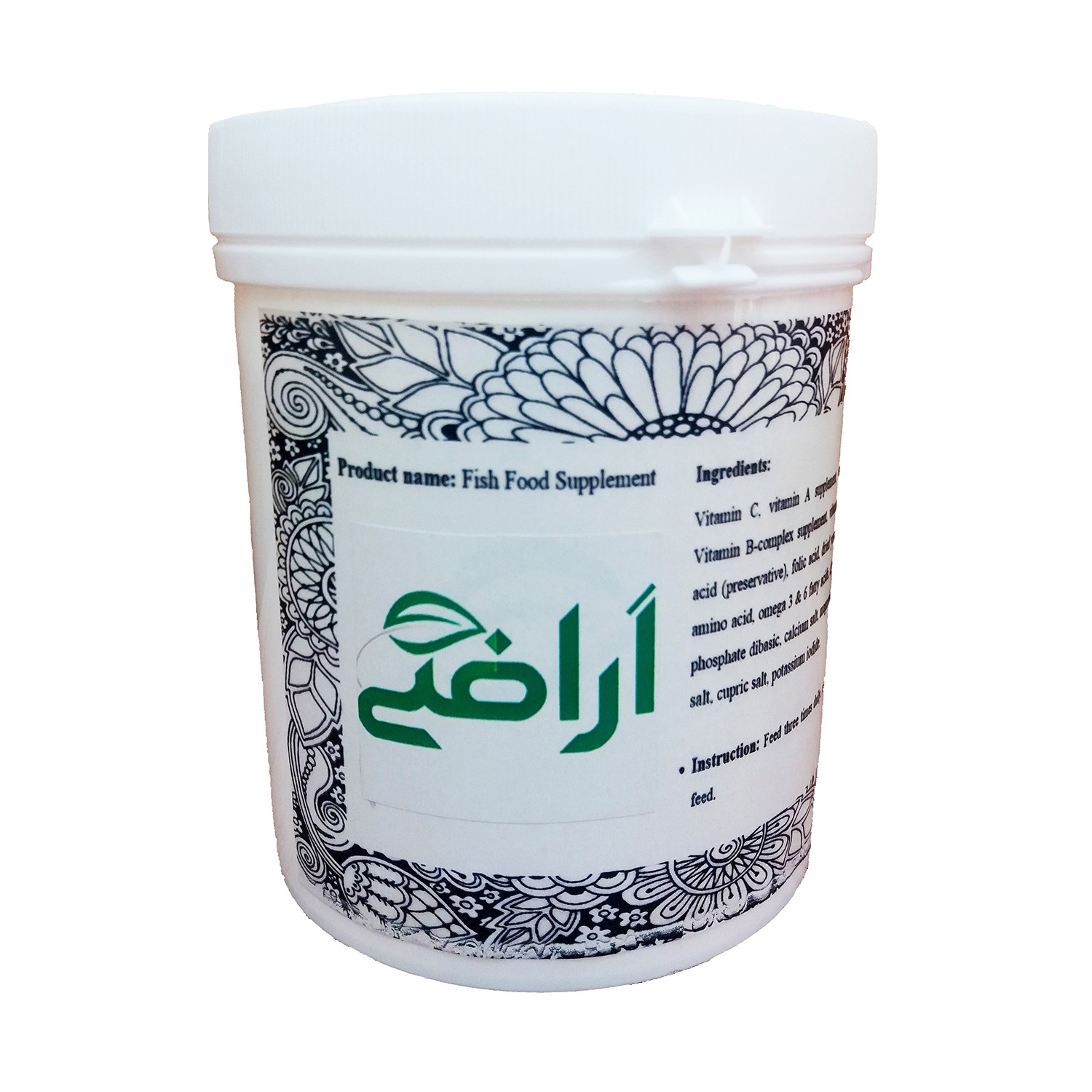 مکمل غذایی آبزیان اراضی مدل NPGS1 وزن 100 گرم