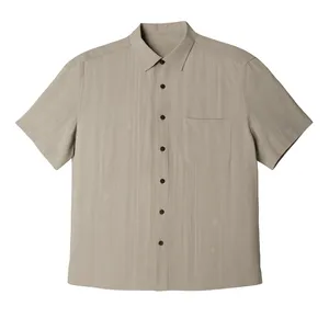پیراهن آستین کوتاه یقه برگردان مردانه مدل نخل