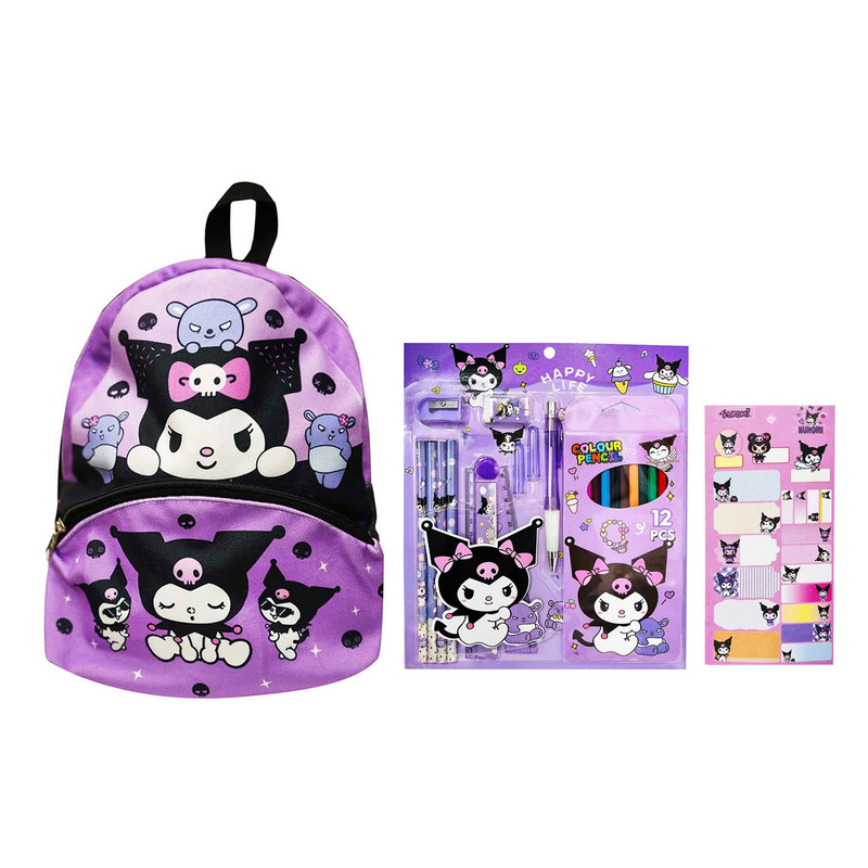 بسته لوازم تحریر مدل کرومی کد 03 مجموعه 17 عددی