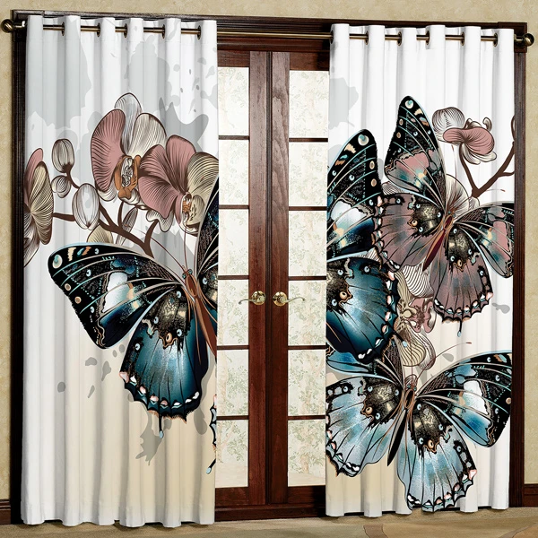 پرده مدل مخمل پانچی کد 6822 سایز 280x140 سانتی متر