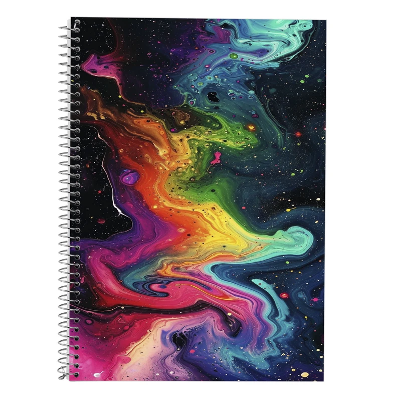 دفتر زبان 50 برگ مدوپد مدل سه خط طرح فانتزی کد DF14456