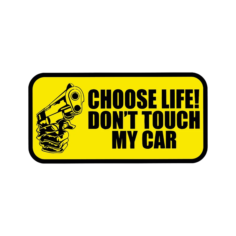 استیکر خودرو طرح به ماشینم دست نزن کد 1889