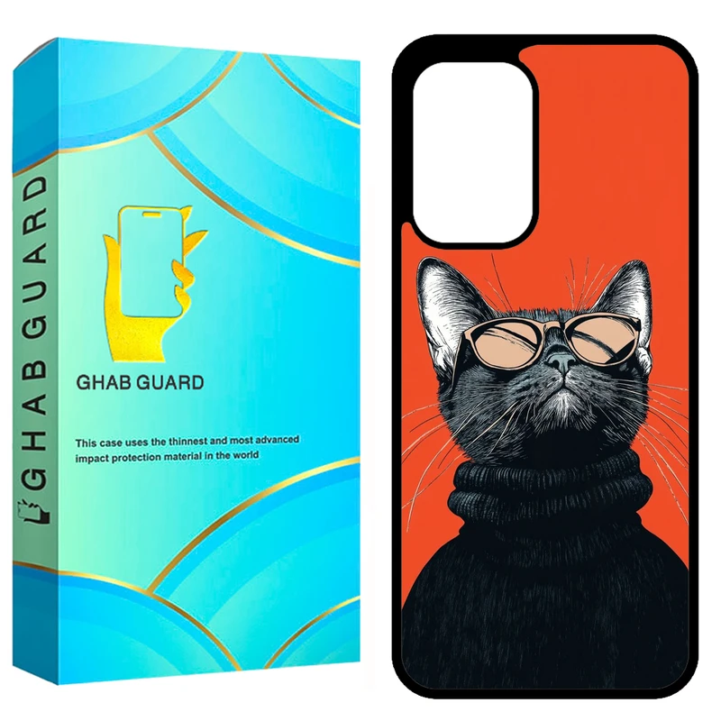 کاور قاب گارد طرح گربه مدل GCHPA33 مناسب برای گوشی موبایل سامسونگ Galaxy A33 5G
