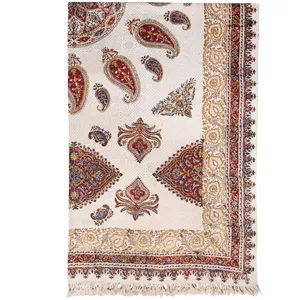 سفره قلمکار گالری مثالین کد 301057 سایز 160 * 240 سانتی متر