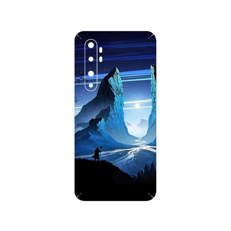 برچسب پوششی ماهوت مدل Blue Mountains Digital Art مناسب برای گوشی موبایل شیائومی Mi Note 10 Lite