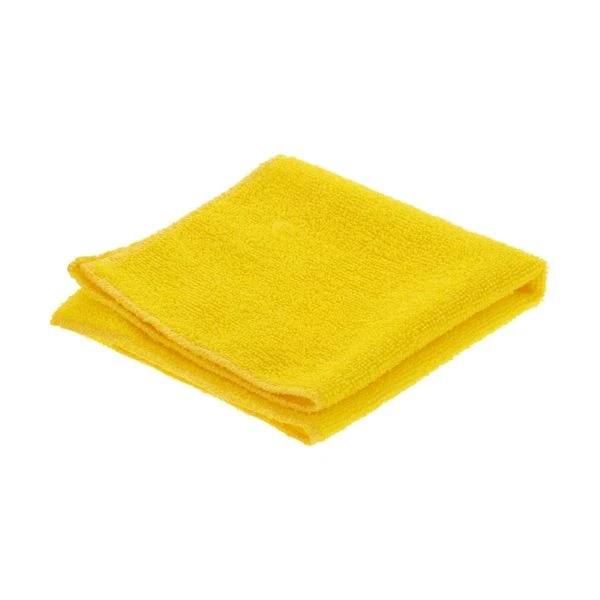  دستمال مایکروفایبر مدل Ultrasonic Cut yellow سایز 40×40 سانتی متر