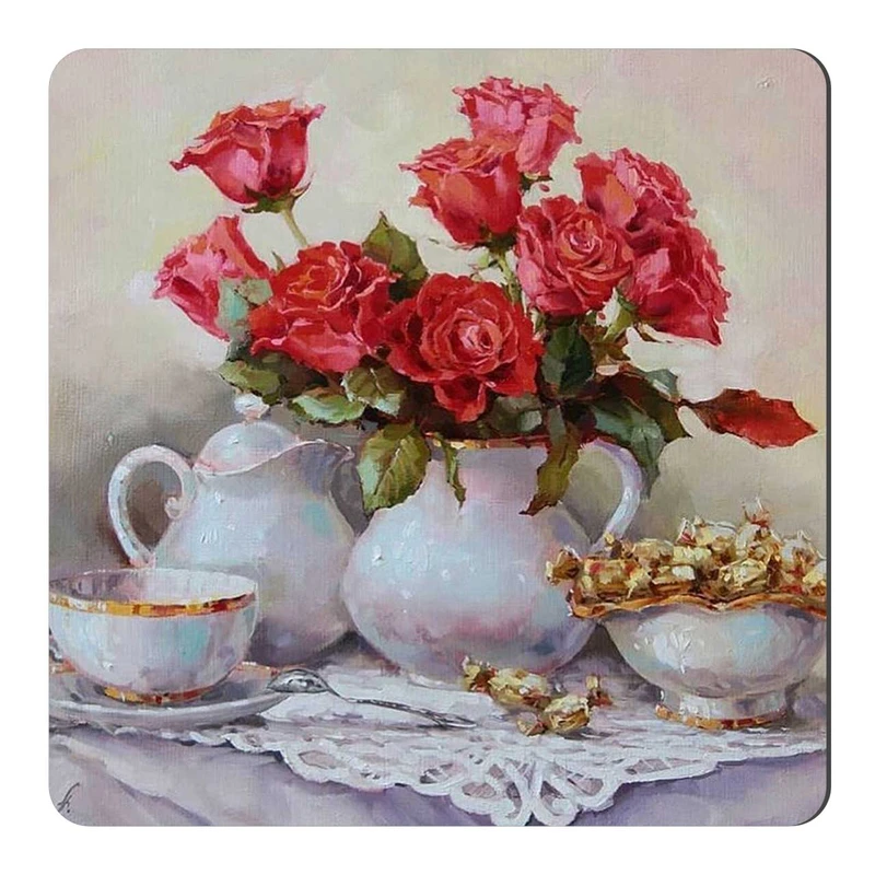مگنت طرح نقاشی گلدان گل کد wmg406