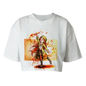 کراپ‌تاپ آستین کوتاه زنانه کد  s 81